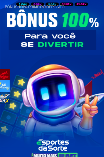 Bônus de boas-vindas para jogadores brasileiros no Esporte da Sorte